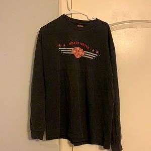 Rare vintage Harley Davidson heavy metal long sleeve t shirt